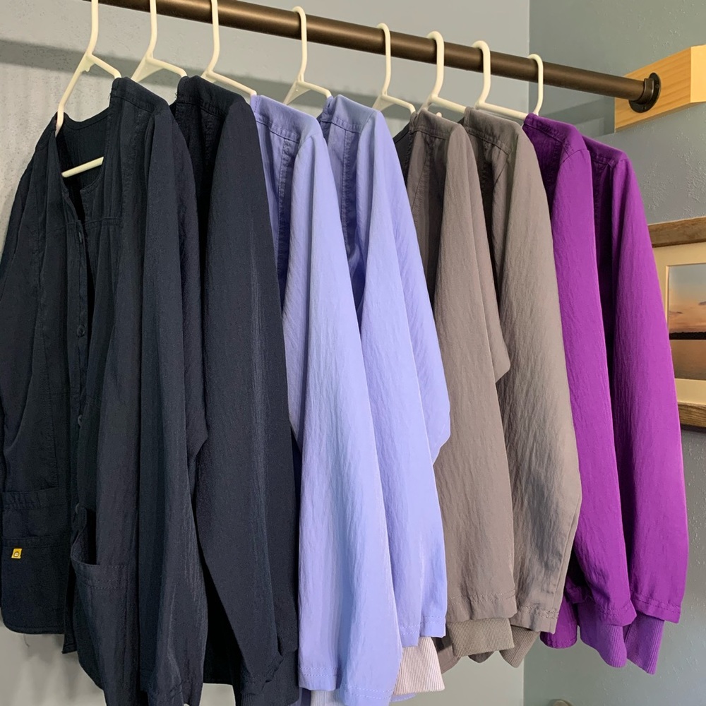 Lot of 8: Wonder Wink Long Sleeve Scrub Jackets